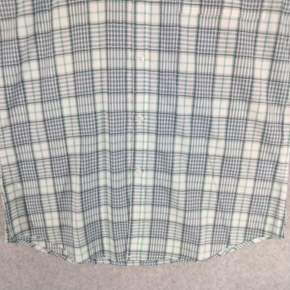 NWT Galaxy  Shirt Mens Small Blue Plaid Button Up Short Sleeve Casual Summer - Picture 3 of 11